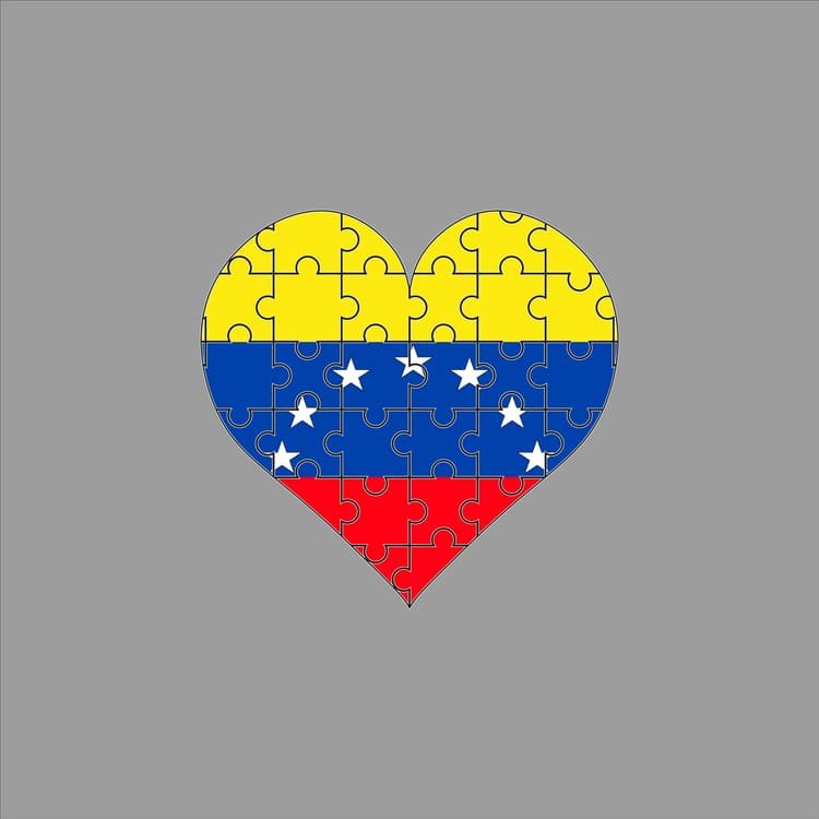 puzzle heart flag 16